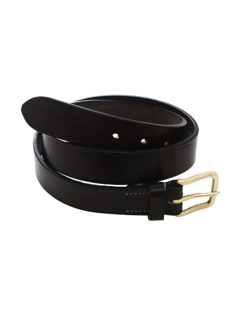 Ceinture En Cuir Cousue Main Brun Cadot